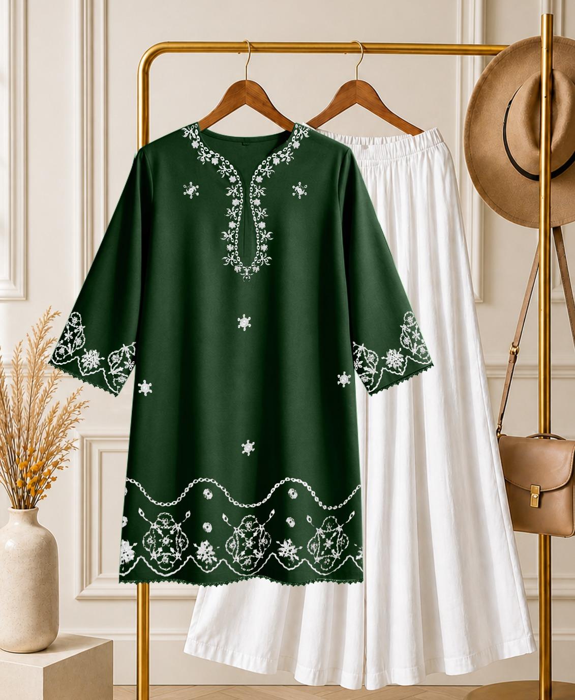 ✨ Kishmish Embroidered 2-Piece Suit with Dhaka Pajama ✨