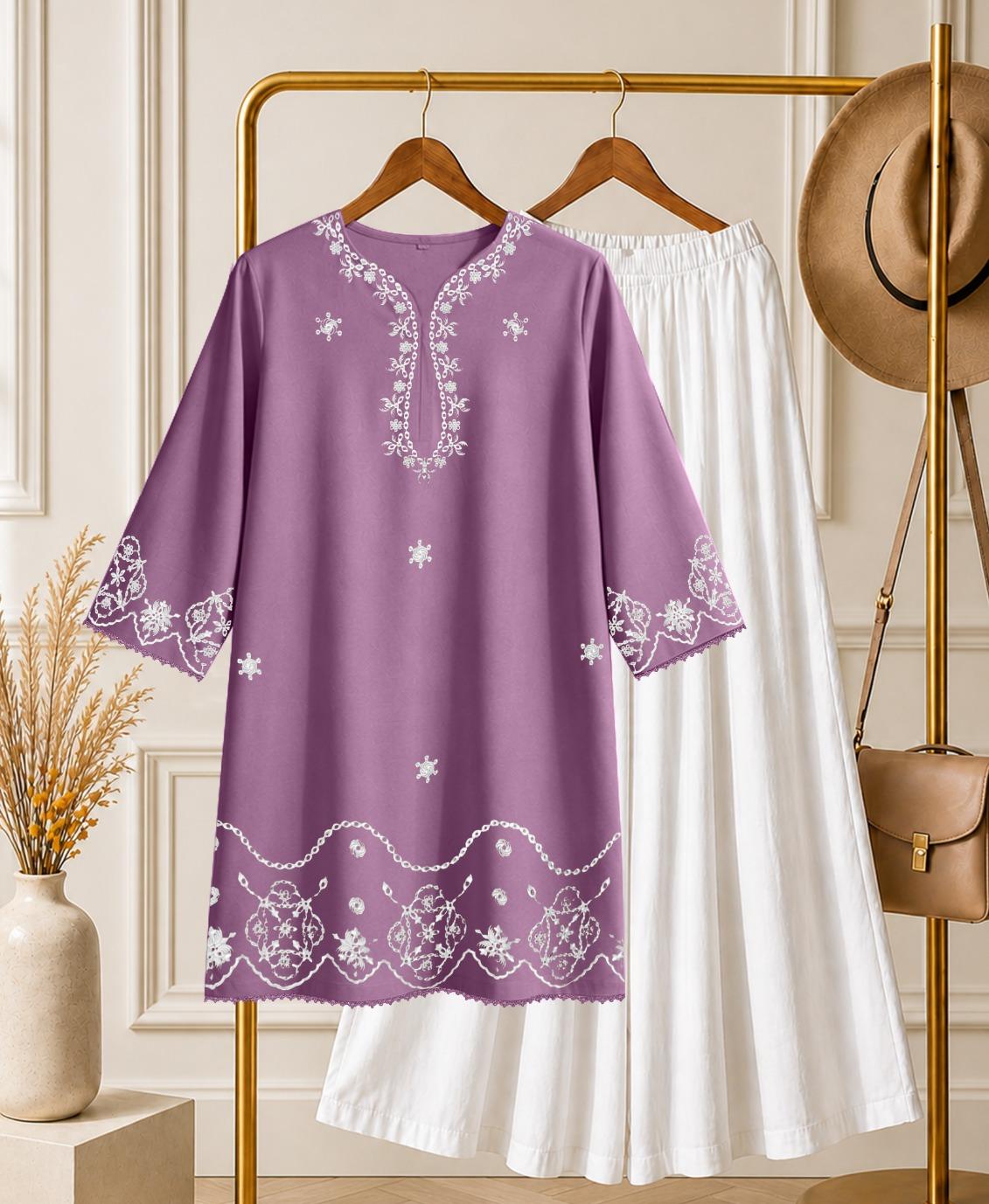 ✨ Kishmish Embroidered 2-Piece Suit with Dhaka Pajama ✨