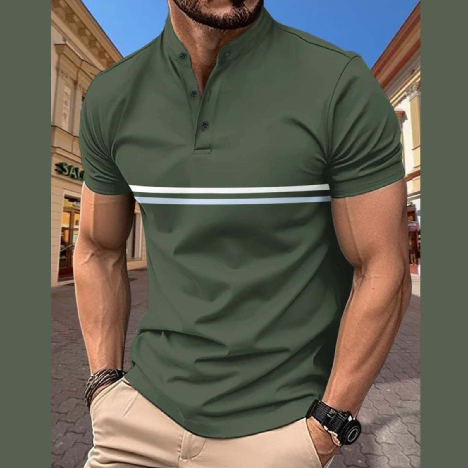 A&S Casual Style Summer Cotton T-shirt.