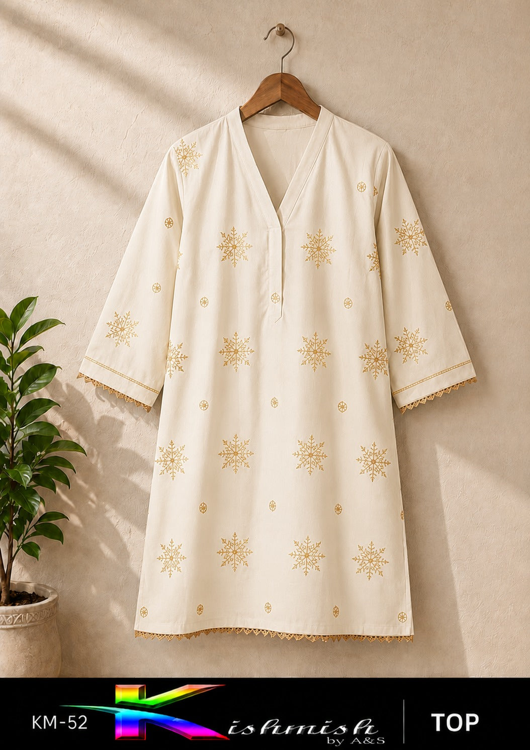 ✨ Elegant Embroidered Lawn Top ✨