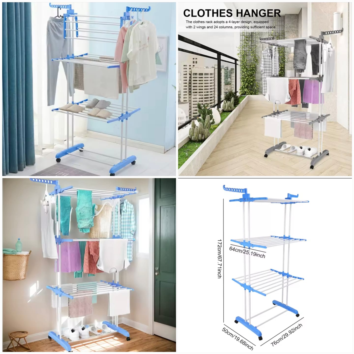✨ Premium 3-Floor Attachable Towel Rack ✨