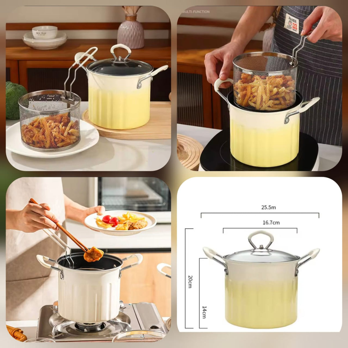 🔥 NEW ARRIVAL – Premium 3L Deep Frying Pot 🍳✨