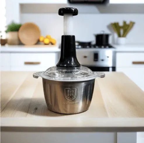 Large Capacity Stainless Steel Push Chopper - 2L